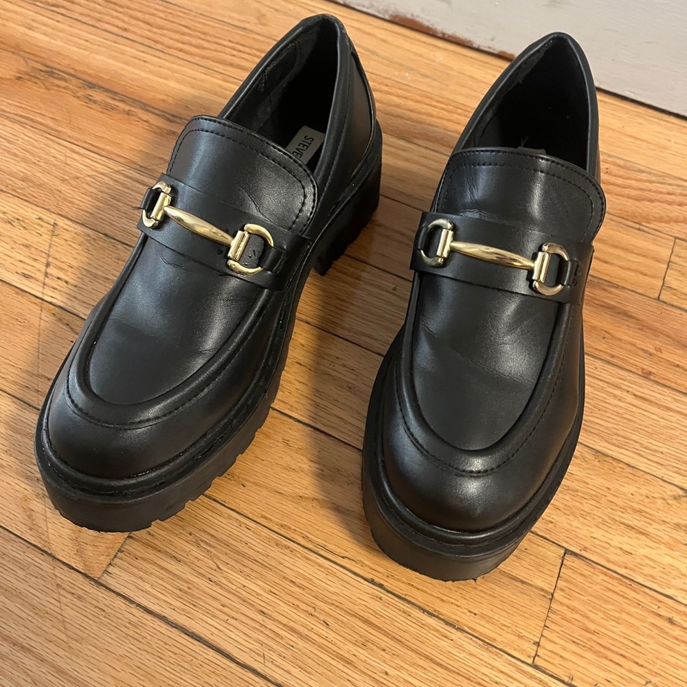 Steve Madden horse buckle Dress Shoes Loafers Size 10